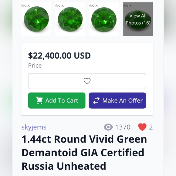 Extremely Rare Tsvorite Garnet - Picture 8 of 8